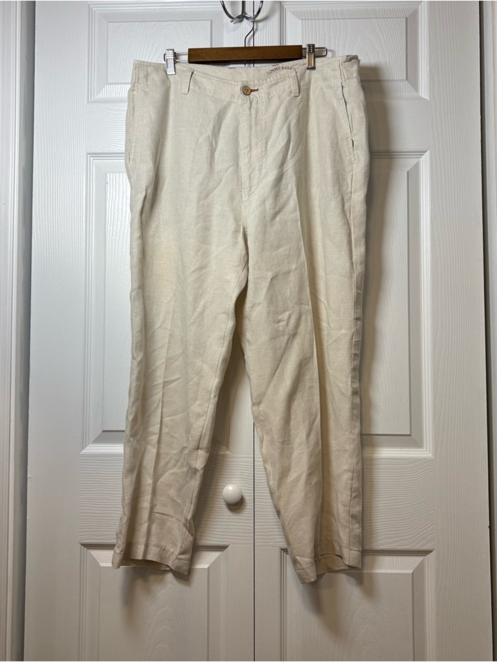 Tommy Bahama Relax Linen Pants 38x27 Coastal Resort Beach Casual Altered